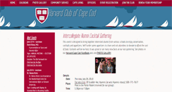 Desktop Screenshot of harvardclubofcapecod.org